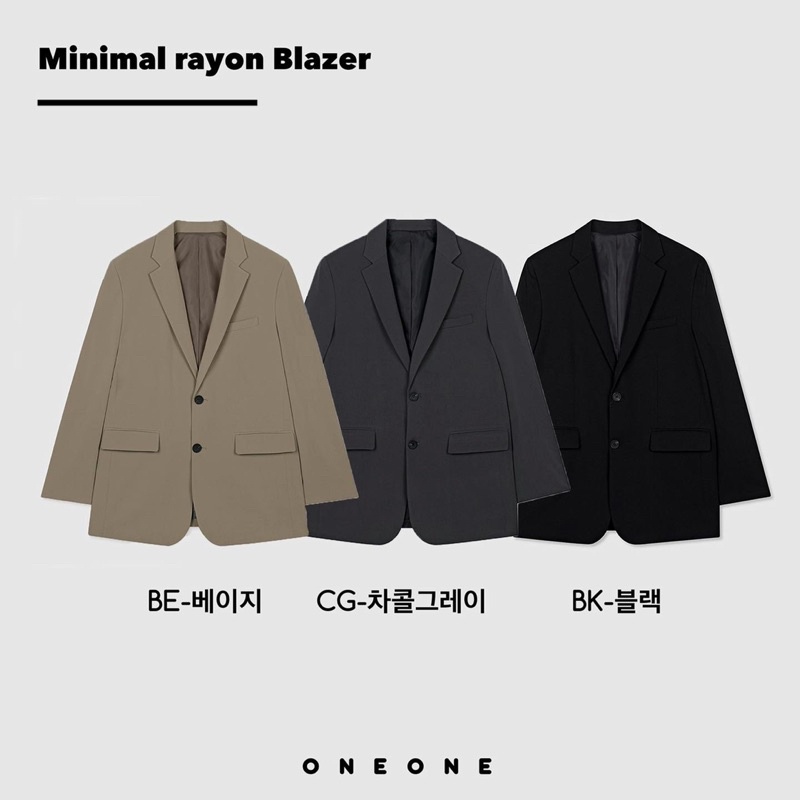 Áo khoác Minimal rayon Blazer