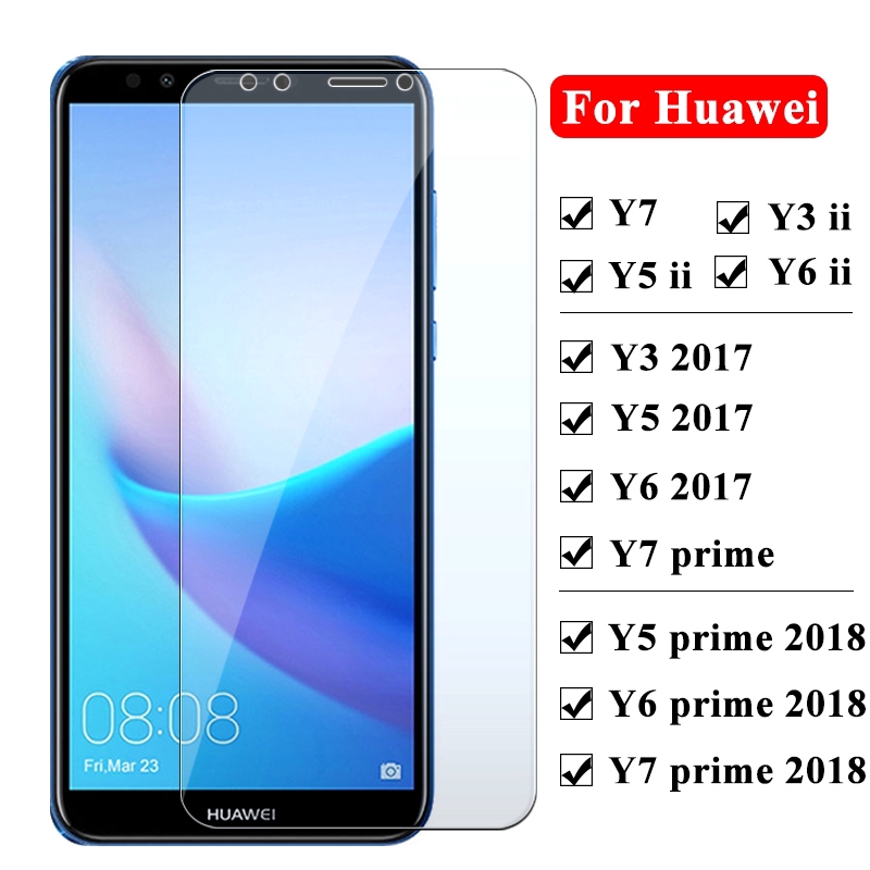 Kính Cường Lực Bảo Vệ Màn Hình Cho Huawei Y5 Y6 Y3 Y7 Prime 2018 2017 Huawei Y6Ii Y5Ii Y3Ii