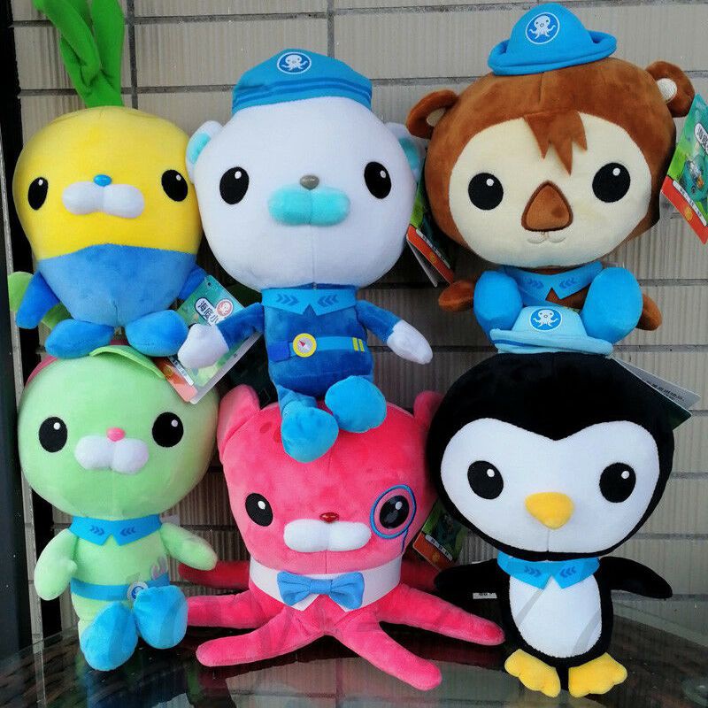 Đồ chơi nhồi bông hình các nhân vật trong phim hoạt hình Octonauts 19/ 30/ 46cm