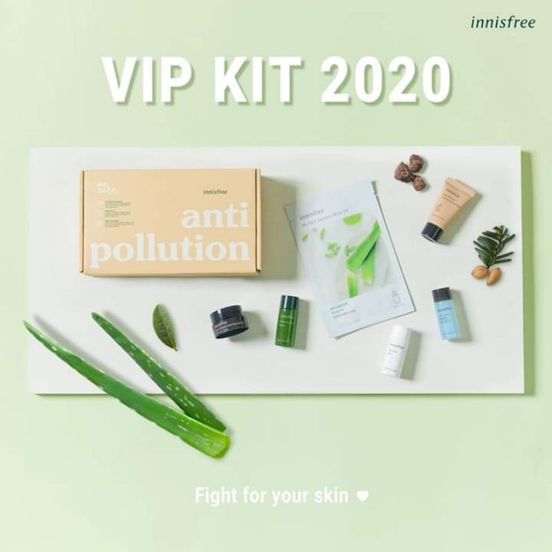 Set trọn bộ 6 sp dưỡng da các dòng sản phẩm của innisfree Anti Pollution