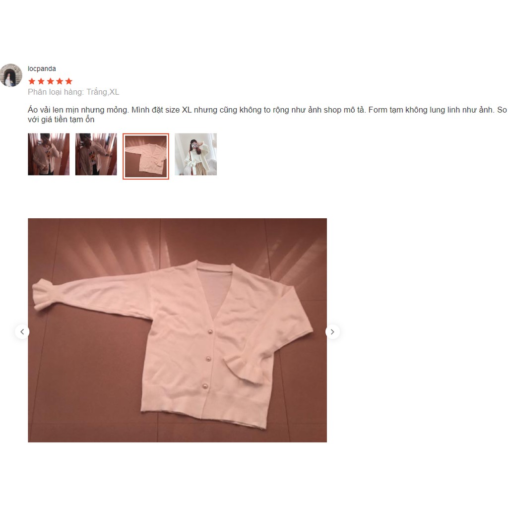 (SẴN) Áo cardigan len mịn nữ/ áo khoác len tay bèo dễ thương thời trang thu đông 2021 -  A00060 | BigBuy360 - bigbuy360.vn