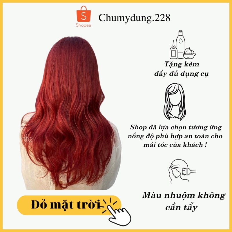 Thuốc nhuộm tóc Đỏ Mặt Trời