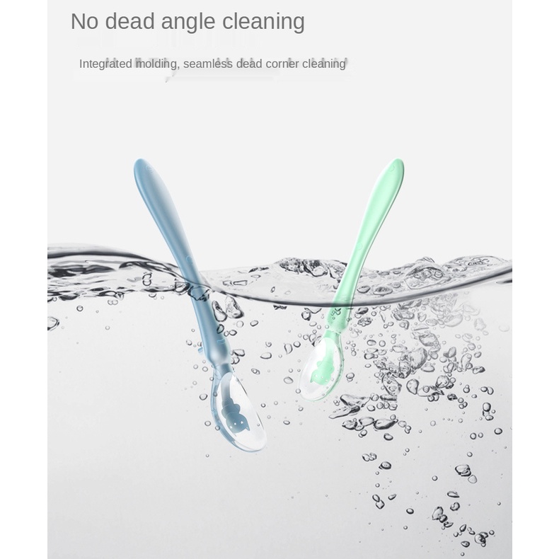 Muỗng silicone mềm dành cho em bé sơ sinh tập ăn
