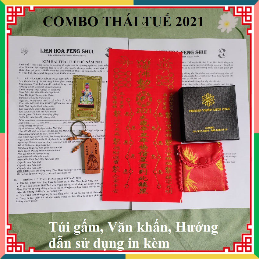 Combo Thái Tuế 2021 Tân Sửu - PHONG THỦY LIÊN HOA | BigBuy360 - bigbuy360.vn