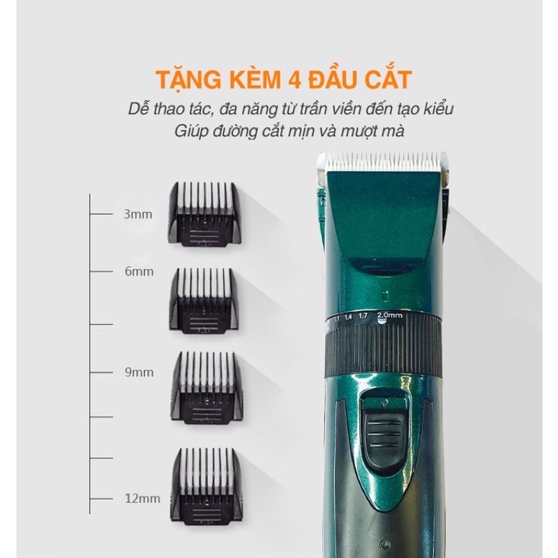 Tông fdow cắt tóc huaerbo f30 hai pin 18650