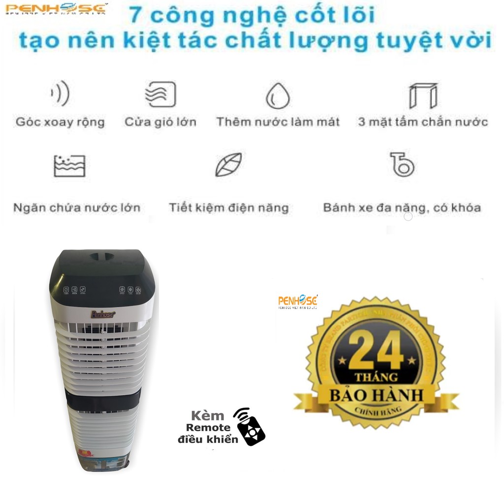 Quạt Điều hòa hơi Nước công nghiệp PH-2000Cchính hãng  - công suất gió 2000m3/h