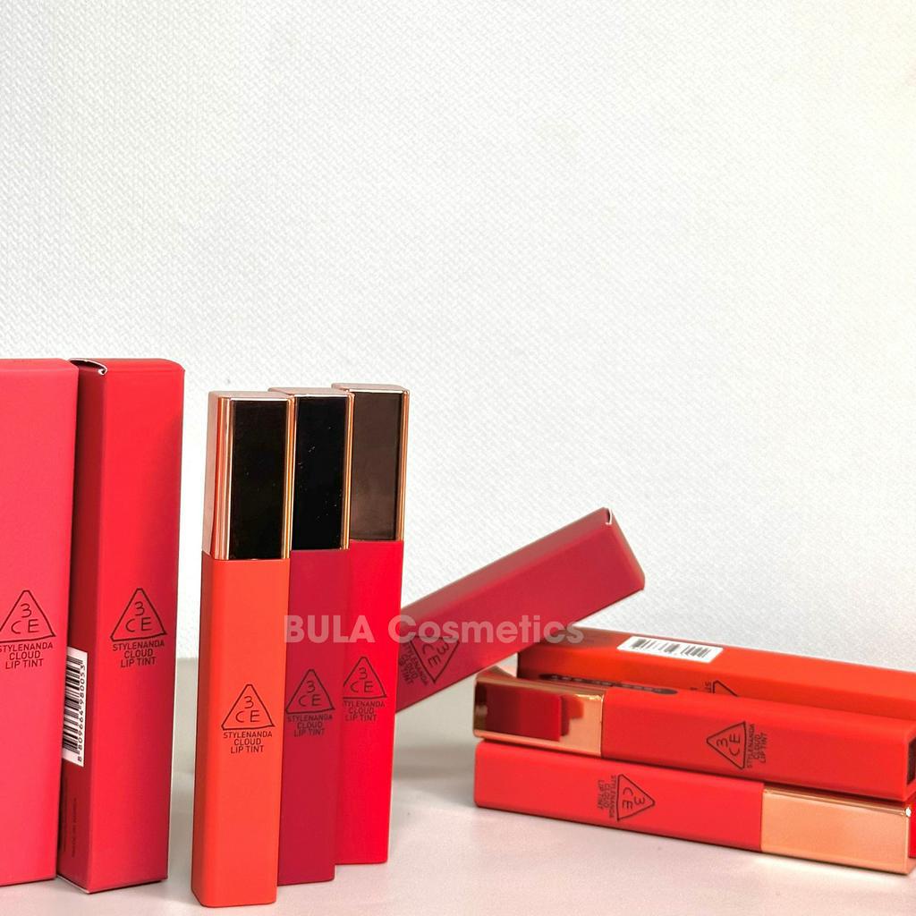 Son kem 3CE Cloud Lip Tint - Son Tint Siêu Lì Mềm Mịn Nhẹ Môi