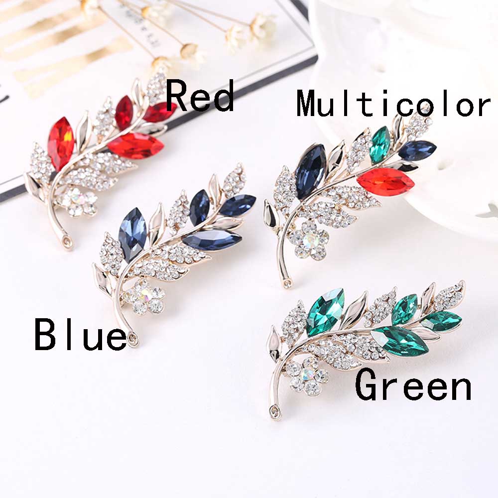 Trâm cài áo hình lá xinh xắn thời trang