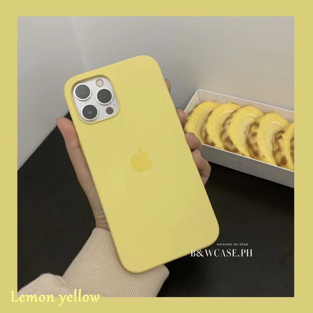 Ốp Lưng Silicone Mềm Chống Sốc Màu Vàng Chanh Cho Iphone 12 11 Pro Max Ix Xs Max Xr Se2 Iphone 6 6s 7 8 Plus