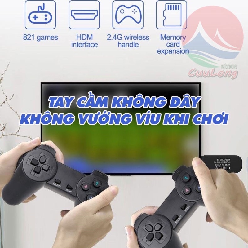 pass Máy chơi game HDMI 821 trò chơi huyền thoại 8x 9x Máy chơi game NES