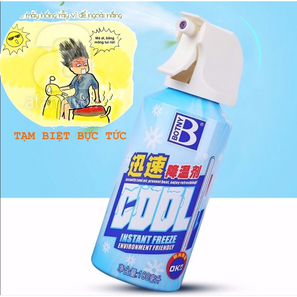 Xịt làm mát tức thời BOTNY 180ml