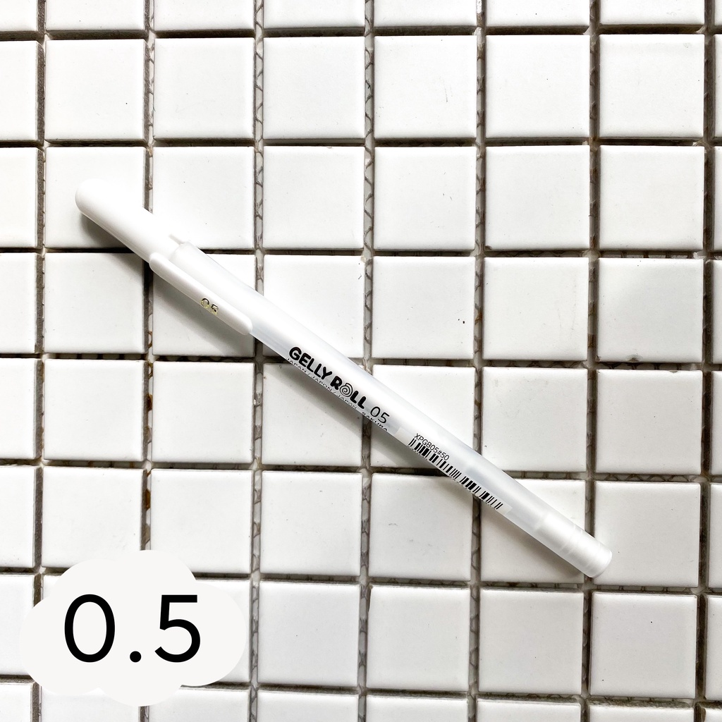 Bút Mực Trắng Sakura Gelly Roll 0.5 0.8 1mm - Hidari