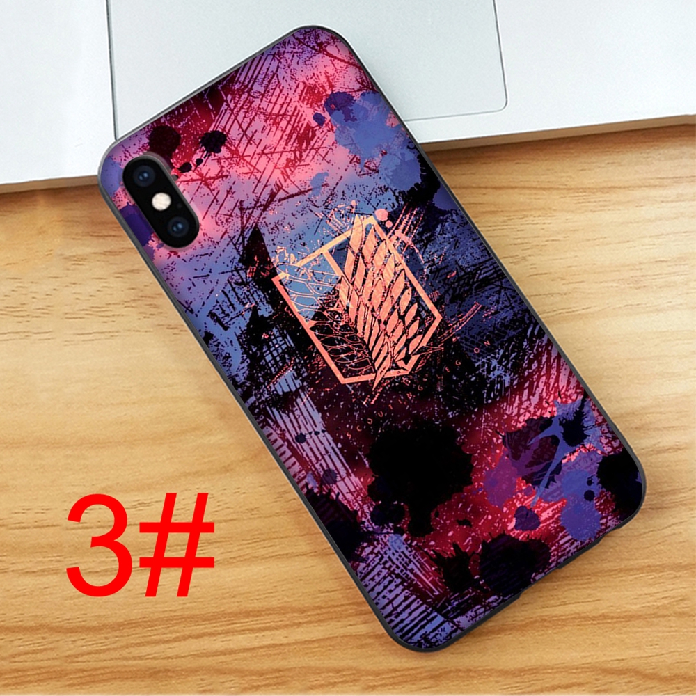 Ốp Điện Thoại Mềm Hình Anime Attack On Titan A-219 Cho Iphone Xs Max Xr X 7 8 6 6s Plus 11 Pro Max