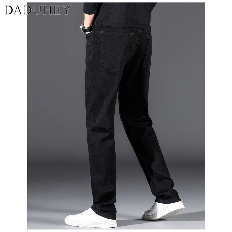 Daduhey Quần Jean Dài Lưng Cao Dáng Rộng Thời Trang Mùa Xuân 2022 Cá Tính Cho Nam
