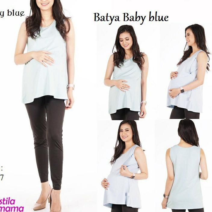 Áo Thun Bầu In Chữ "Estila Mama" Màu Trắng / Đen / Moka / Chocolate / Marun / Gray / Blue / S / M / L / Xl