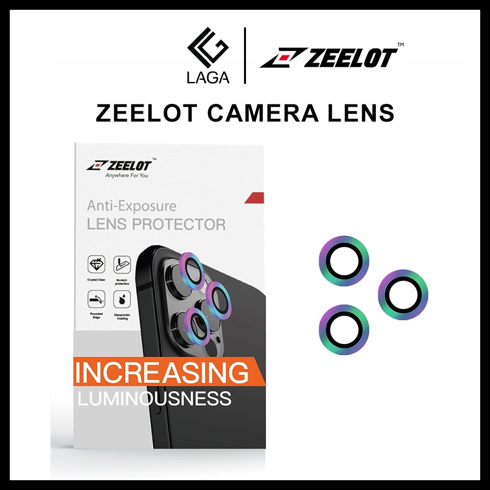 Kính Cường Lực Camera Lens Zeelot Titanium iPhone 12 Pro Max / 12 Pro / 12 / 12 Mini / 11