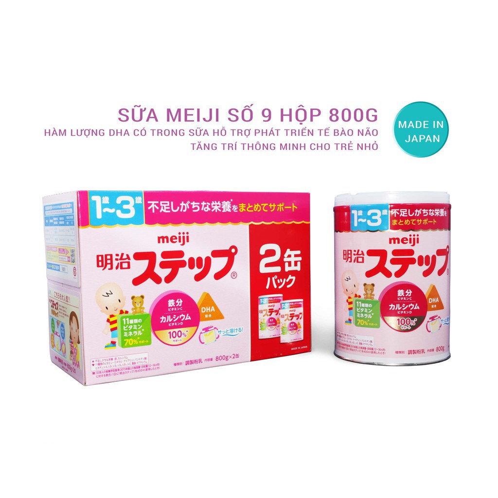 Sữa Bột MEIJI Nội Địa Nhật Bản Số 0 và Số 9 800g