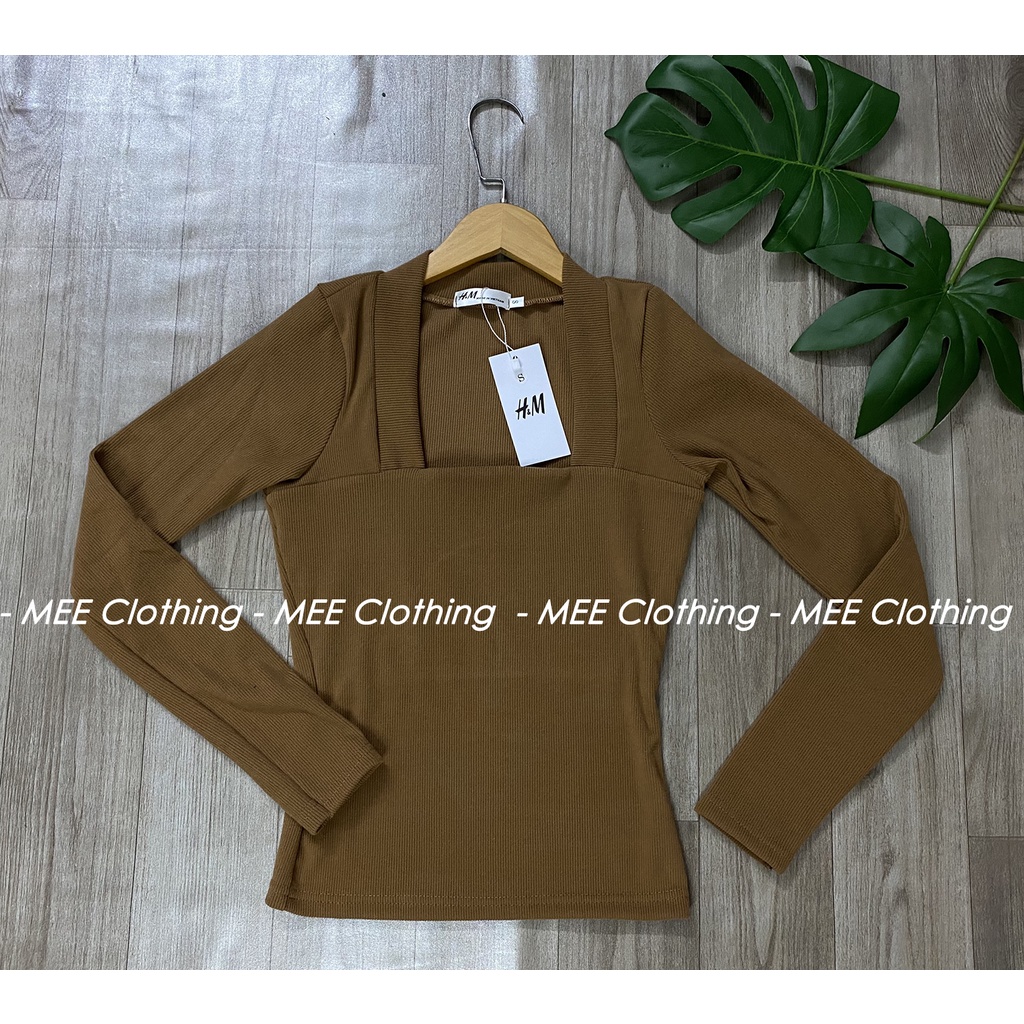 Áo len body dài tay cổ vuông - tăm nhung dày mịn hàng chuẩn đẹp | BigBuy360 - bigbuy360.vn