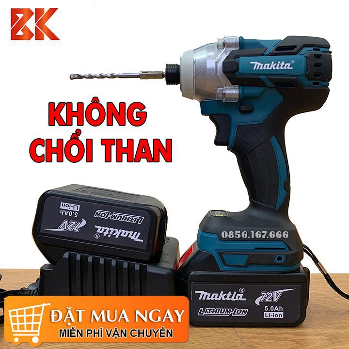 Máy Bắt Vít Chuyên Dụng Maktia 72V, không chổi than, pin 10 cell - Máy Bắn vít, vặn vít Makita 72V