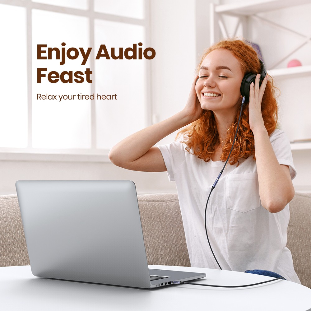 Dây Cáp Mở Rộng AUX TOPK YP10 Tai Nghe Đầu Cắm Sang Lỗ Cắm Aux 3.5 mm - Hàng Chính Hãng