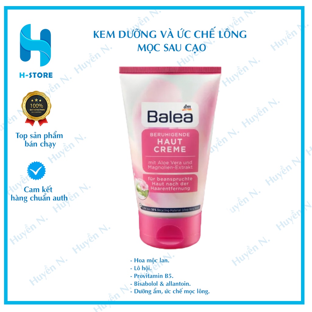 [ Đủ bill + Chuẩn Auth ] Kem dưỡng sau Wax ức chế mọc Lông Balea Đức