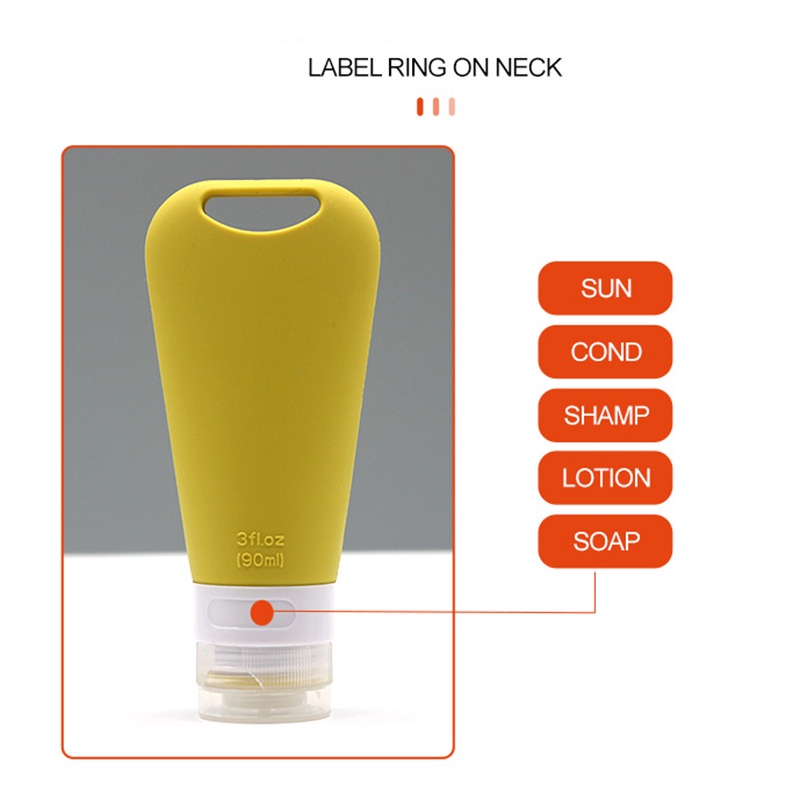 Chai Silicone Đựng Dầu Gội/Sữa Tắm/Xà Phòng Tiện Dụng