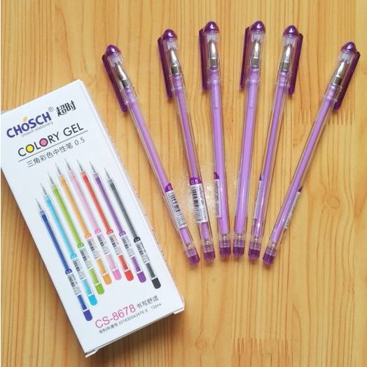 Hộp 12 Cây Bút Gel Chosch Cs-8678 Ngòi 0.5mm