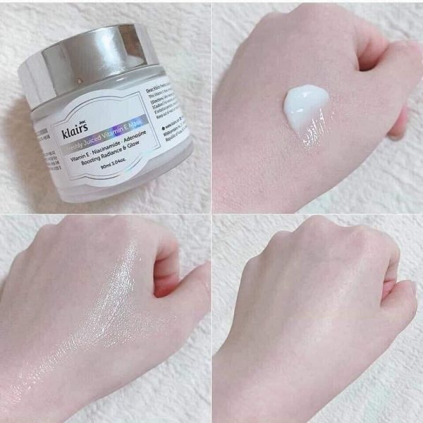 Mặt nạ ngủ &amp; kem dưỡng ẩm Klairs Fresh Juiced Vitamin E Mask 90g