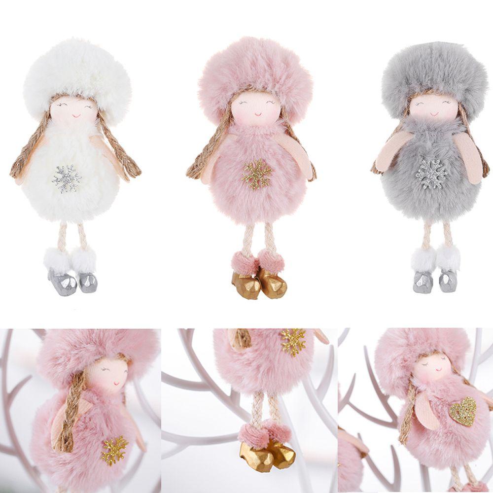 KUNHEV Thú Nhồi Bông Hình Thiên Thần Dễ Thương Trang Trí Tiệc Giáng Sinh Năm Mới