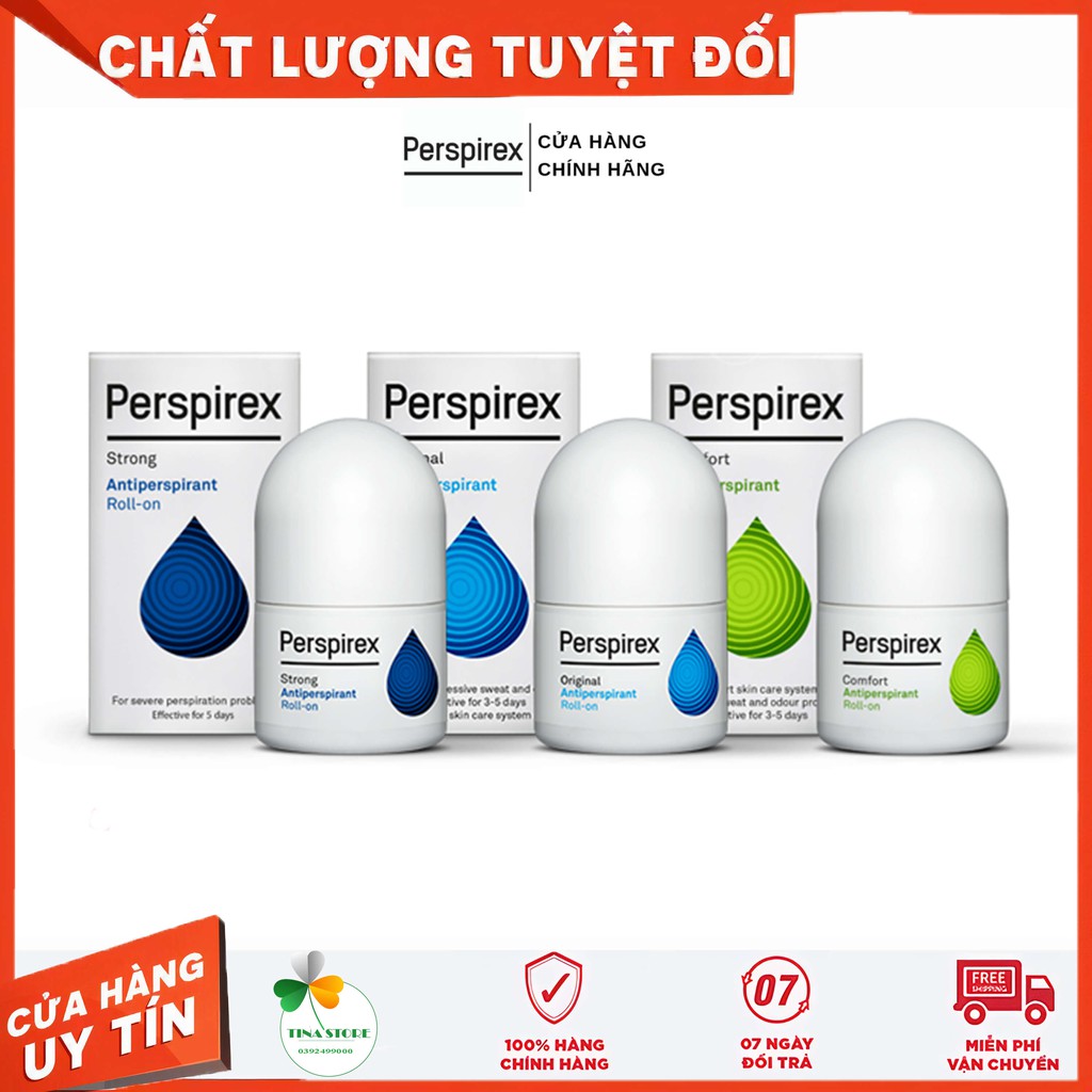 [Chính Hãng] Lăn Khử Mùi Perspirex - Lăn Nách Ngăn Tiết Mồ Hôi Hiệu Quả, Khử Mùi Hôi Triệt Để