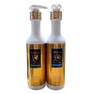 Cặp dầu gội xả siêu phục hồi tóc suôn mượt WEKLA 248mlx2