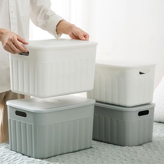 Giỏ nhựa đựng đồ có nắp đậy để bàn tiện dụng
