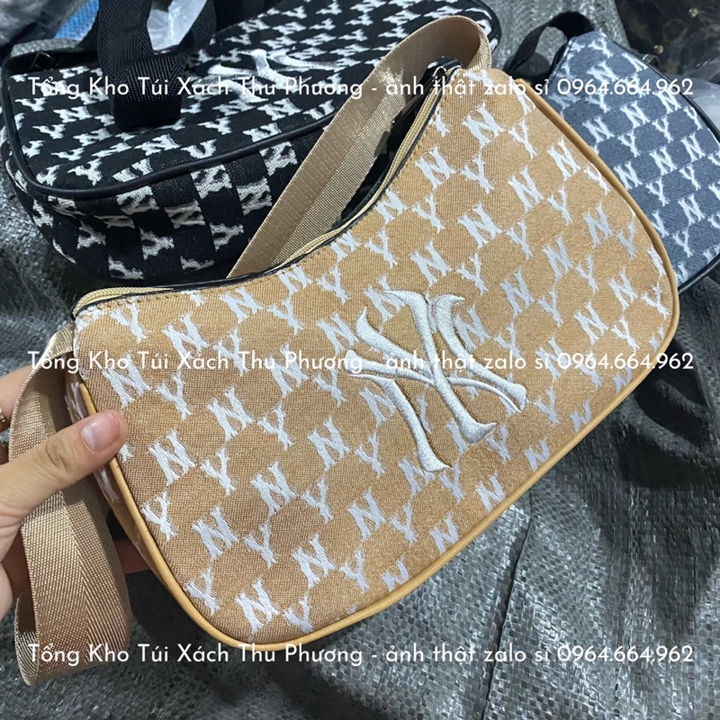 [Giá Sỉ] Túi kẹp nách, đeo vai hoạ tiết chữ logo thêu siêu cá tính cho nữ (ảnh thật shop chụp)