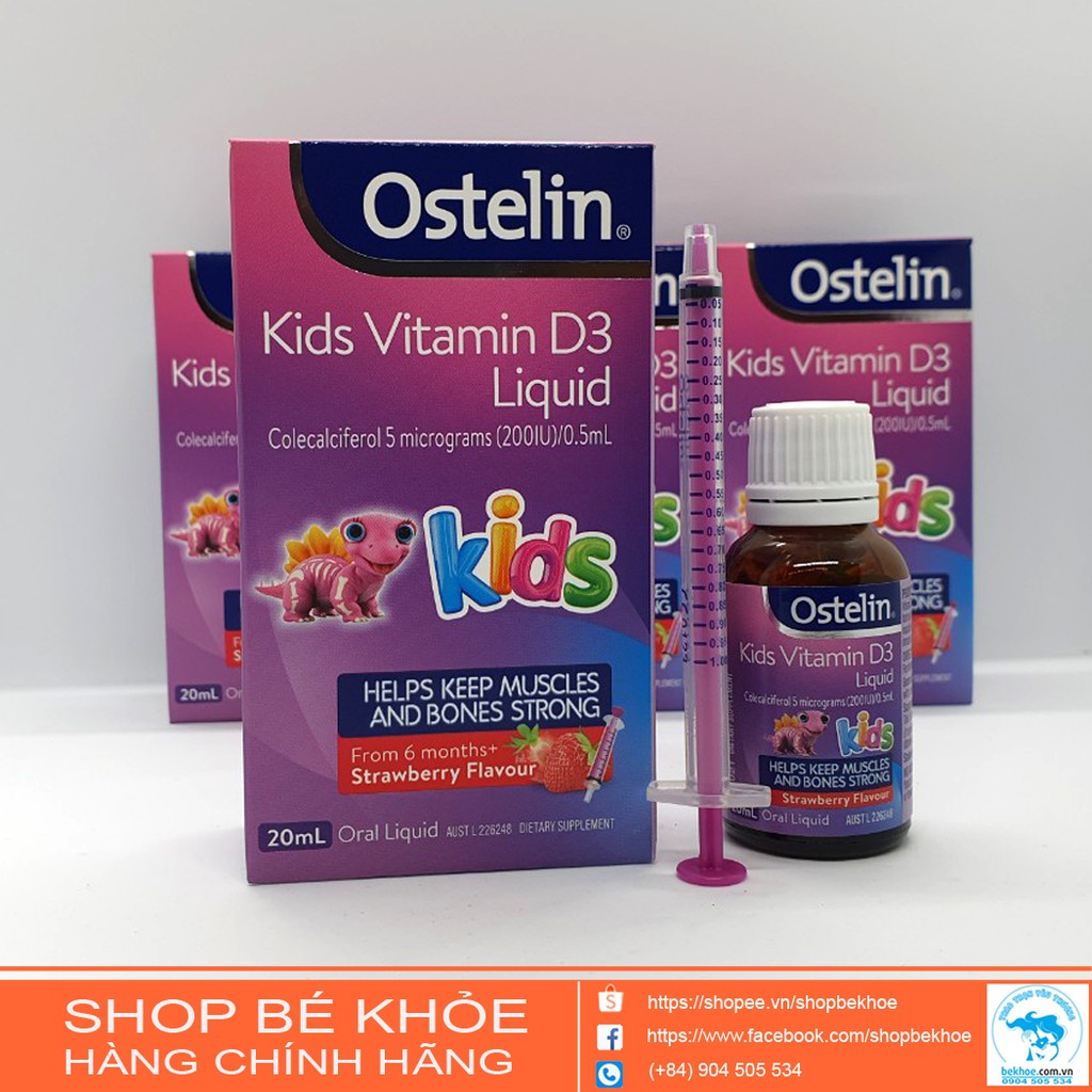 Ostelin D3 - Vitamin D3 Ostelin Liquid 20ml Úc