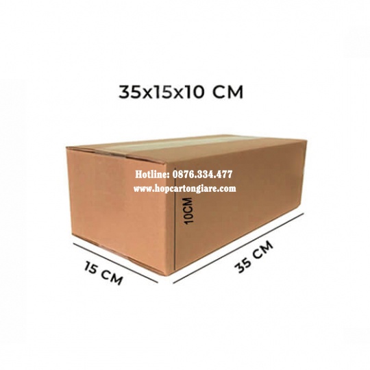 10 cái hộp carton 35x15x10 cm