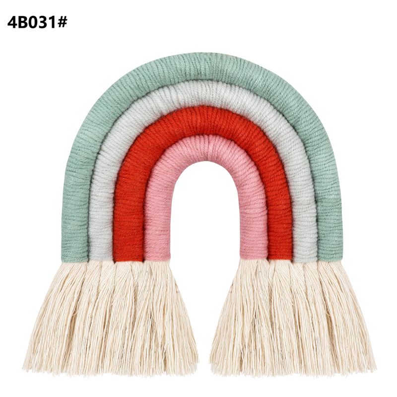 ✿ Dây Treo Macrame Màu Cầu Vồng Dùng Trang Trí Phòng Trẻ Em / Tiệc Cưới / Sinh Nhật