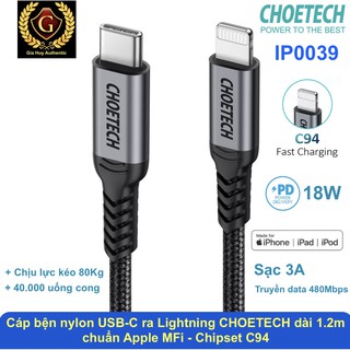 Combo sạc nhanh iPhone Samsung CHOETECH dành cho iPhone/ iPad Pro 2015/2016/2017