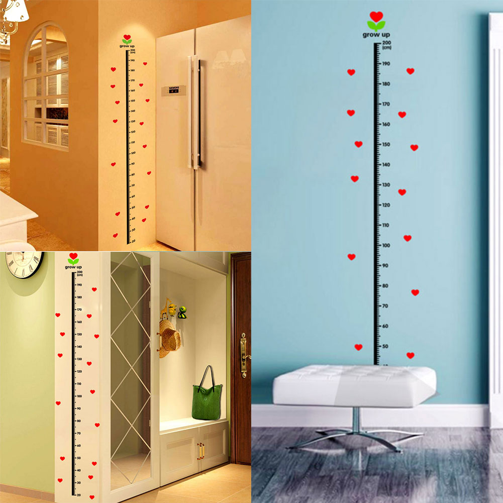Thước dán tường đo chiều cao cỡ 50-170cm/ 20-200cm