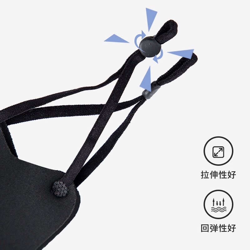 Khẩu trang chống nắng bằng cotton lụa lạnh dệt kim 3D thoáng khí có thể điều chỉnh và giặt dành cho nam và nữ