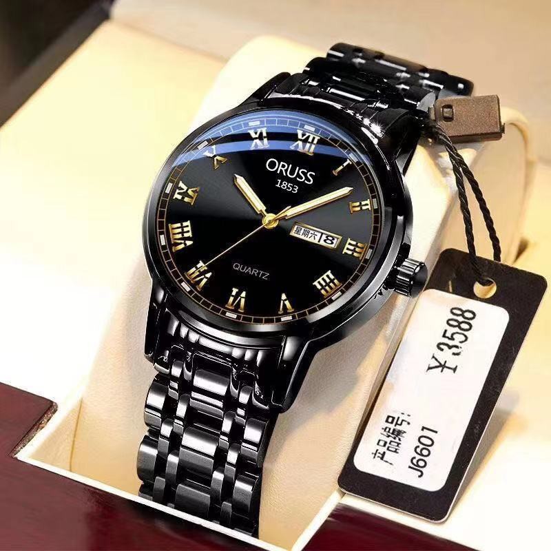 Đồng hồ đeo tay nam, đồng hồ nam chính hãng ORUSS dây kim loại sang trọng, phong cách công sở, thời trang cao cấp giá rẻ