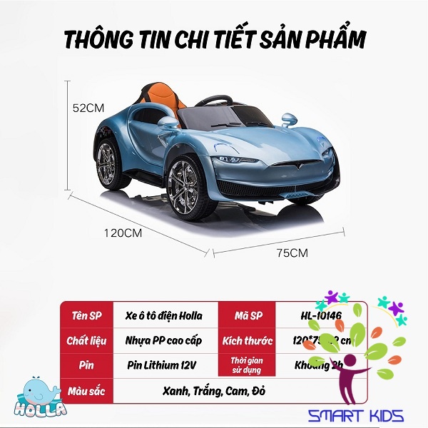 Xe Ô Tô Điện Siêu Cao Cấp Cho Bé Holla HL-10146