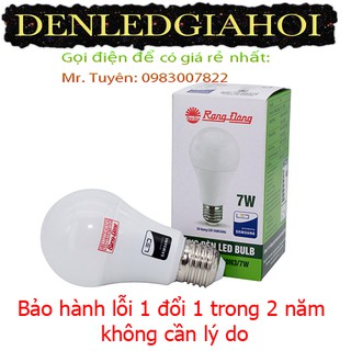 Bóng đèn tròn LED  BULB 7W (LED A60N3/7W) Rạng Đông