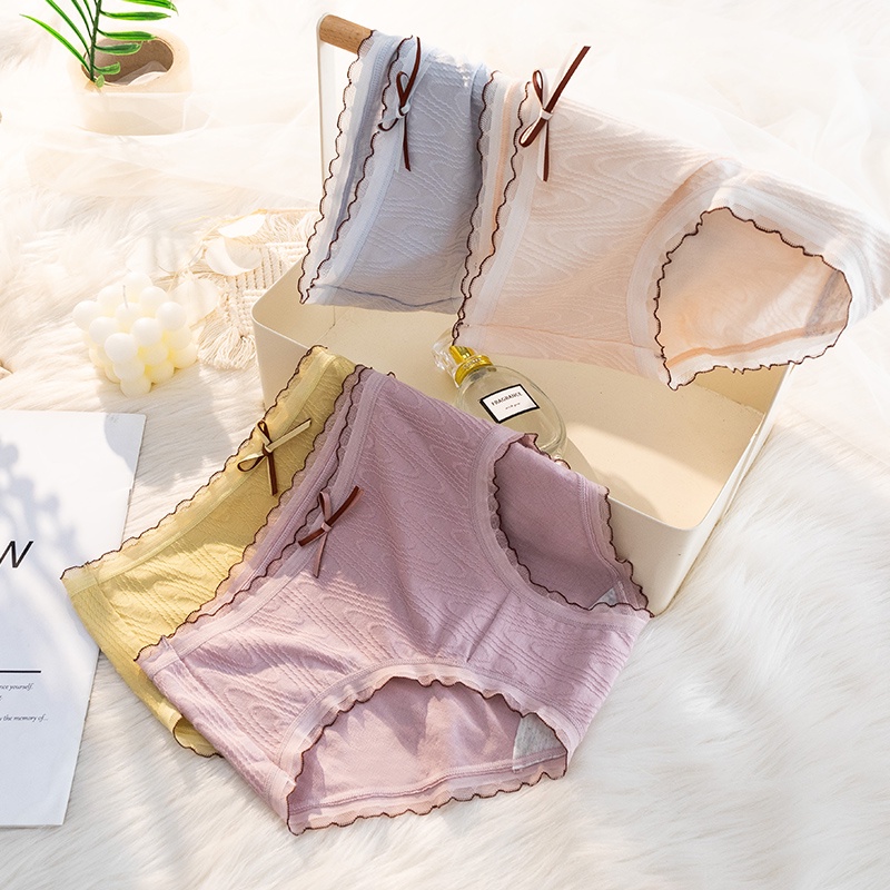 Set 4 Quần Lót Ren Lọt Khe Quyến Rũ Cho Nữ MM2418