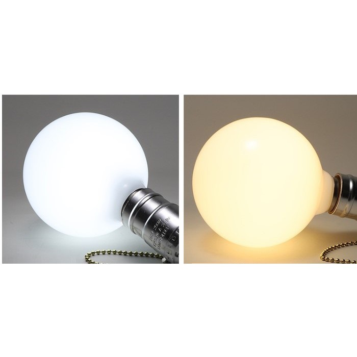 Bóng đèn Led thủy tinh đục G60 5w đui E27, bóng đèn tròn trang trí