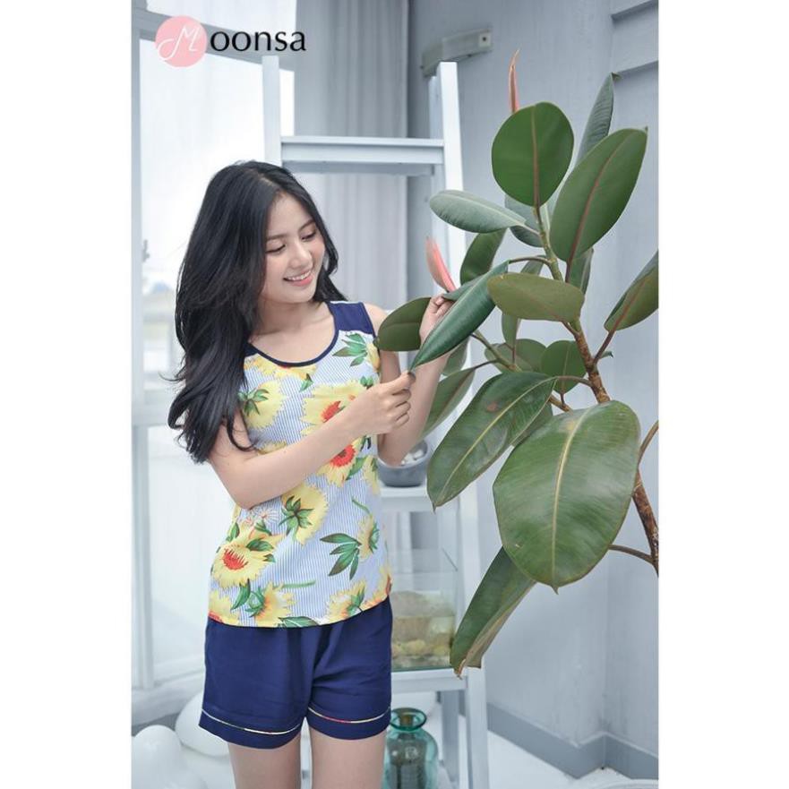 [Mã WARN30 hoàn 15% xu đơn 150k] Bộ đồ ngủ nữ mặc nhà Hướng Dương Kiêu Sa | BigBuy360 - bigbuy360.vn