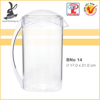 [h2kshop.vn] Bình Nước No14 Nhựa Trong Acrylic Cao Cấp Fataco Việt Nam