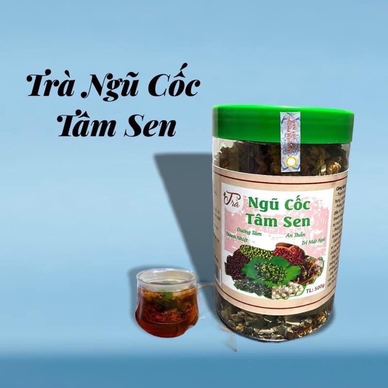 trà ngũ cốc tâm sen hộp 500