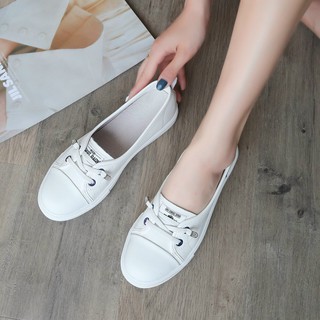 Giày búp bê đan dây, giày bệt nữ