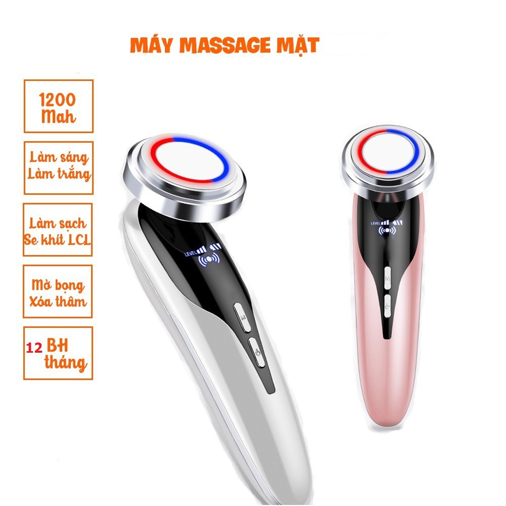 Máy massage mặt - mát xa mặt, làm sạch, trẻ hóa - Chăm sóc da mặt đa năng Bảo Hành 12 Tháng MIGU.VN