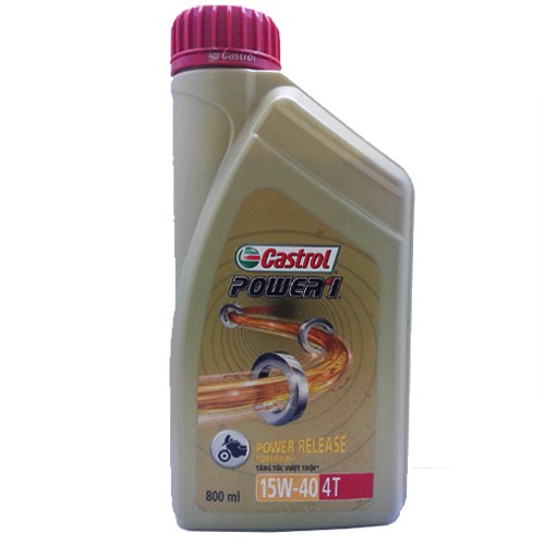 Nhớt xe số cao cấp Castrol Power1 15W40 4T 800ml